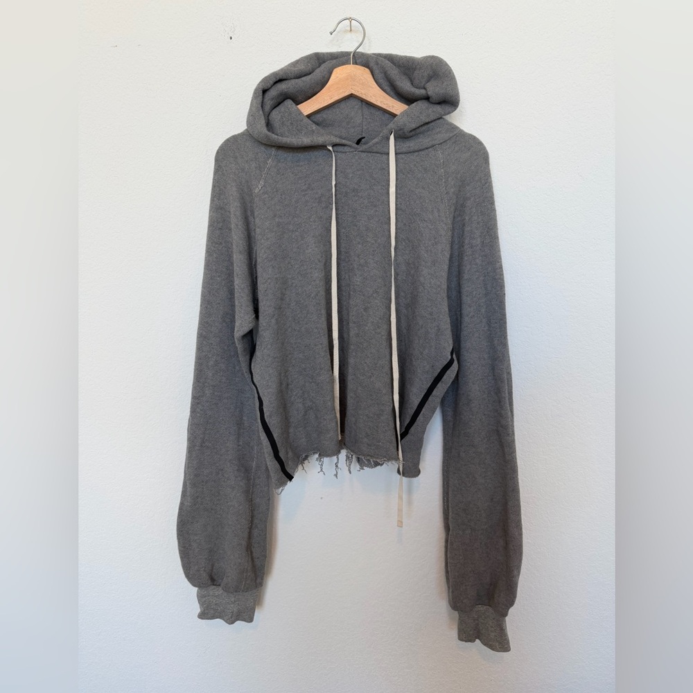 Unravel Project Cashmere Hooded Swetashirt Gray Small Celeb Style - Picture 2 of 9